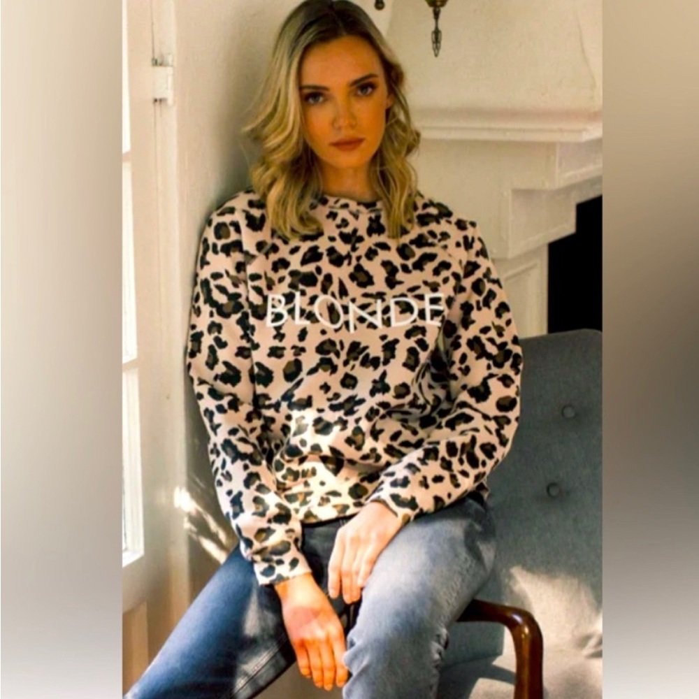 Brunette The Label Leopard Crewneck